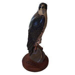Vintage Big Sky Carvers MASTERS EDITION Peregrine Falcon Wood Carving K.W. WHITE